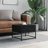 Image de Vidaxl Table Basse Noir 51x51x40 Cm Bois D'ingÃ©nierie