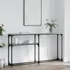 Image de vidaXL Table console sonoma gris 145x22,5x75 cm bois d'ingénierie834098