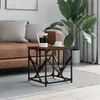 Image de vidaXL Table basse chêne marron 45x45x47,5 cm bois d'ingénierie834124