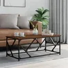 Image de vidaXL Table basse Chêne marron 100x50x40 cm Bois d'ingénierie834129