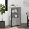 Image de vidaXL Buffet haut sonoma gris 62x32x103,5 cm bois d'ingénierie834218