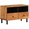 Image de vidaXL Meuble TV 70x33x46 cm Bois d'acacia massif