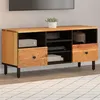 Image de vidaXL Meuble TV 100x33x46 cm bois d'acacia solide356873
