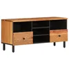 Image de vidaXL Meuble TV 100x33x46 cm bois d'acacia solide