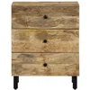 Image de vidaXL Table de chevet 50x33x60 cm bois de manguier massif