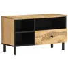 Image de vidaXL Meuble TV 80x33x46 cm bois massif de manguier356908