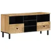 Image de vidaXL Meuble TV 100x33x46 cm bois massif de manguier356909
