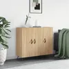 Image de vidaXL Buffet chêne sonoma 90x34x80 cm bois d'ingénierie