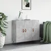 Image de vidaXL Buffet gris bÃ©ton 90x34x80 cm bois d'ingÃ©nierie