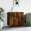Image de vidaXL Buffet chêne fumé 90x34x80 cm bois d'ingénierie828081