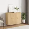 Image de vidaXL Buffet chêne sonoma 90x34x80 cm bois d'ingénierie