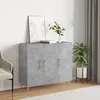 Image de vidaXL Buffet gris bÃ©ton 90x34x80 cm bois d'ingÃ©nierie