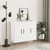 Image de vidaXL Buffet blanc 90x34x80 cm bois d'ingénierie828100