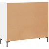 Image de vidaXL Buffet blanc 90x34x80 cm bois d'ingÃ©nierie