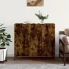 Image de vidaXL Buffet chêne fumé 90x34x80 cm bois d'ingénierie