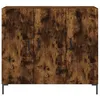 Image de Vidaxl Buffet ChÃªne FumÃ© 90x34x80 Cm Bois D'ingÃ©nierie