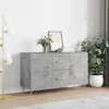 Image de vidaXL Buffet gris bÃ©ton 100x36x60 cm bois d'ingÃ©nierie
