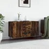Image de vidaXL Buffet chêne fumé 100x36x60 cm bois d'ingénierie