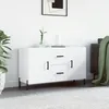 Image de vidaXL Buffet blanc 100x36x60 cm bois d'ingÃ©nierie