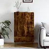 Image de Vidaxl Buffet Haut ChÃªne FumÃ© 69,5x31x115 Cm Bois D'ingÃ©nierie