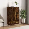 Image de vidaXL Buffet haut chêne fumé 69,5x31x115 cm bois d'ingénierie828225