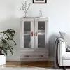 Image de vidaXL Buffet haut sonoma gris 69,5x31x115 cm bois d'ingénierie