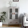 Image de vidaXL Buffet haut sonoma gris 69,5x31x115 cm bois d'ingÃ©nierie