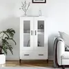 Image de vidaXL Buffet haut blanc 69,5x31x115 cm bois d'ingénierie