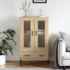 Image de Vidaxl Buffet Haut ChÃªne Sonoma 69,5x31x115 Cm Bois D'ingÃ©nierie