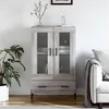 Image de vidaXL Buffet haut sonoma gris 69,5x31x115 cm bois d'ingénierie828314