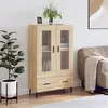 Image de vidaXL Buffet haut chêne sonoma 69,5x31x115 cm bois d'ingénierie