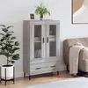 Image de vidaXL Buffet haut sonoma gris 69,5x31x115 cm bois d'ingénierie828322