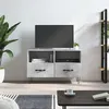 Image de vidaXL Meuble TV Gris béton 80x36x50 cm Bois d'ingénierie828968