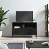 Image de vidaXL Meuble TV Noir 80x36x50 cm Bois d'ingénierie828981