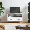 Image de vidaXL Meuble TV Blanc 80x36x50 cm Bois d'ingénierie828988