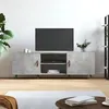 Image de vidaXL Meuble TV gris béton 150x30x50 cm bois d'ingénierie