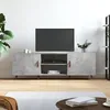 Image de vidaXL Meuble TV gris bÃ©ton 150x30x50 cm bois d'ingÃ©nierie