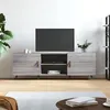 Image de vidaXL Meuble TV sonoma gris 150x30x50 cm bois d'ingénierie