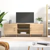 Image de vidaXL Meuble TV chêne sonoma 150x30x50 cm bois d'ingénierie829087