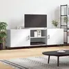 Image de vidaXL Meuble TV blanc 150x30x50 cm bois d'ingénierie829116