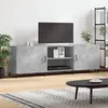 Image de vidaXL Meuble TV gris béton 150x30x50 cm bois d'ingénierie