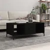 Image de vidaXL Table basse noir 102x50x40 cm bois d'ingénierie829301