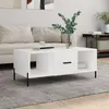 Image de vidaXL Table basse blanc 102x50x40 cm bois d'ingénierie829308