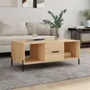 Image de vidaXL Table basse chêne sonoma 102x50x40 cm bois d'ingénierie829311