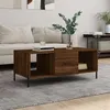 Image de vidaXL Table basse chêne marron 102x50x40 cm bois d'ingénierie829315