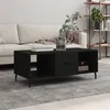 Image de vidaXL Table basse noir 102x50x40 cm bois d'ingénierie829317