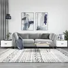 Image de vidaXL Tables basses 2 pcs blanc 50x50x40 cm bois d'ingénierie829333