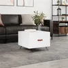 Image de vidaXL Table basse blanc brillant 50x50x40 cm bois d'ingénierie829336