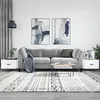 Image de vidaXL Tables basses 2 pcs blanc brillant 50x50x40cm bois d'ingénierie829337