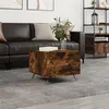 Image de vidaXL Table basse Chêne fumé 50x50x40 cm Bois d'ingénierie829342